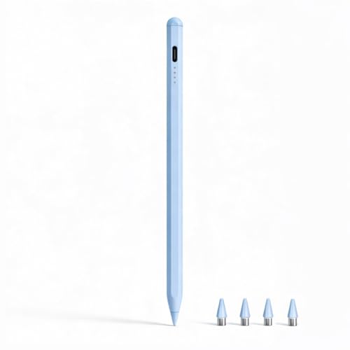Stylus Pen for Samsung Galaxy Tab A11 / A11+, A9 / A9+, A8, A7 Lite, Active Capacitive Pencil for Samsung Android Tablet & iOS Touchscreens, High Precision Digital Pen with 4 Tips (Blue) - color: Blue