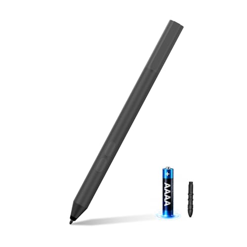 Pen for Surface Pro 11/10/9/8/X, Surface Laptop/Book/Go/Studio, Kobo | Palm Rejection, 1024 Pressure, 2500H Battery Life Active Stylus Pencil for Student Note-Taking & Artist Business Drawing - color: Dark Black
