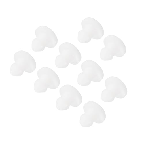MECCANIXITY Silicone Snap in Locking Hole Plugs, Mini Rubber Panel Seal Cover Flush Type Panel Round for Kitchen Bulkheads Waterproof Sealing Plugs 4mm/0.2 Inch Diameter White,Pack of 10 - color: White, size: 4mm