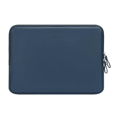 MOSISO Laptop Sleeve Bag 13 inch PU Leather Padded Bag Waterproof Case | Compatible with MacBook Neo 13 A18/Air 13.6 inch 2026-2022 M5-M2/Air 13 inch 2022-2018 M1/Pro 13 2026-2012 M2 M1,Peacock Blue - color: Peacock Blue, size: 13 inch