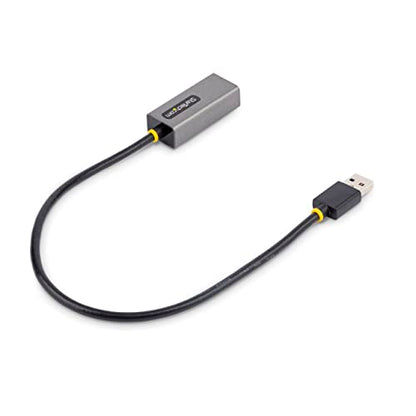 StarTech USB 3.0 to Gigabit Ethernet Adapter, 10/100/1000Mbps, Driverless | 10/100/1000Mbps, USB to RJ45, USB 3.0 to LAN Adapter, USB 3.0 Ethernet Adapter (GbE), 11in Attached Cable, Driverless - color: Space Gray, size: 1Gbps, style: USB-A