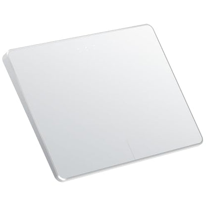 ProtoArc T1 Plus Bluetooth Trackpad for Win 11/10, White Silver | Large 6.4" touch surface, supports 3-device switching via Bluetooth. No USB receiver needed. Rechargeable and Multi-Gesture. - color: White and Silver