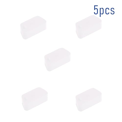 5 PCS VGA/DB9 Port Anti-dust Plugs, Silicone Covers Caps Stoppers, Port Protector for RS232, HDB15, DB9, 0.59 x 0.28 (LxW) - size: VGA/DB9/Transparent/5 PCS