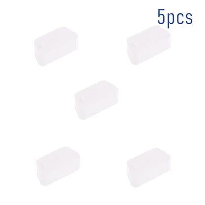 5 PCS VGA/DB9 Port Anti-dust Plugs, Silicone Covers Caps Stoppers, Port Protector for RS232, HDB15, DB9, 0.59 x 0.28 (LxW) - size: VGA/DB9/Transparent/5 PCS