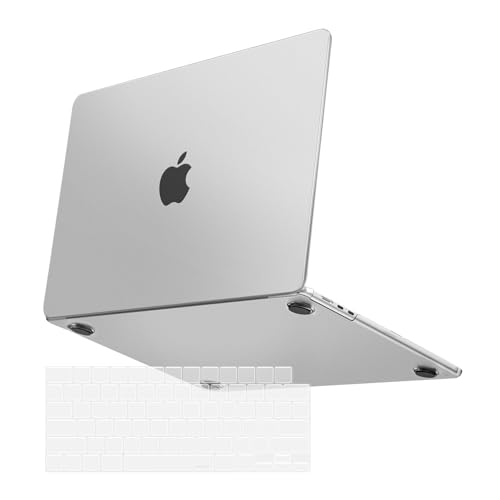 MOSISO Compatible with MacBook Air 13 inch Case M5 M4 M3 M2 2026-2022 | 2 in 1 Kit Anti-Fingerprints Shell for Mac Air 13.6, Ultra Seamlessly Closes Cover, A3449 A3240 A3113 A2681, Matte Clear - color: Matte Clear