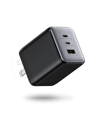 100W USB C Wall Charger, 3-Port PPS PD 3.0 Compact Foldable Wall Charger Block, Fast Power Adapter for MacBook Pro/Air, Dell XPS, iPad Pro, iPhone 17/16/15, Galaxy S25/S24, (Black) - color: Black
