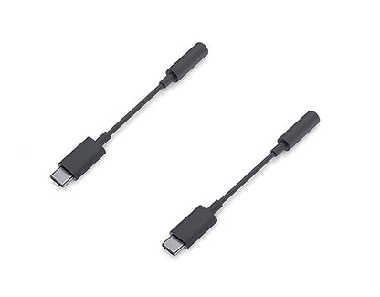 Dell OEM Adapter USB-C to 3.5mm Aux Headphone Jack - Black - CN-03GVVD - 2 Pack