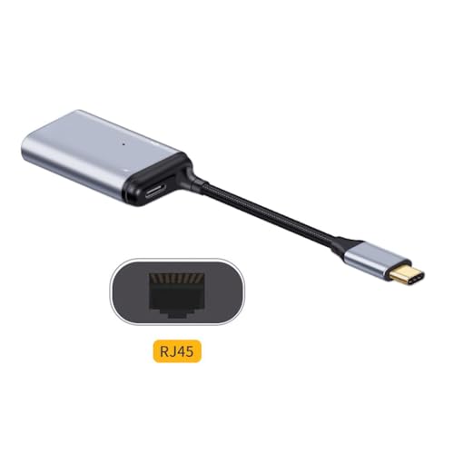 USB-C Type-C USB3.1 to 1000Mbps Gigabit Ethernet Network LAN Adapter with Female PD Power Port - style: USB-C to LAN 1000Mbps+PD+OTG