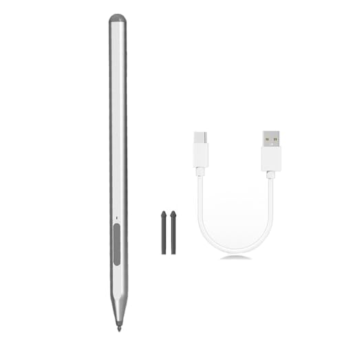 Advanced Touch Pen for Go/Laptop/Book USB C Quick Charging Port Styluses Pen for Digital Artists Professional Creators - color: Silver