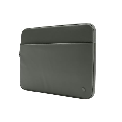 Incase A.R.C. Laptop Sleeve 14 Inch – MacBook Case with Faux Fur Lining, External Pocket – Fits MacBook Pro Air Lenovo Dell HP – Laptop Cover, Computer Case - Travel, Work, College - Smoked Ivy - color: Smoked Ivy