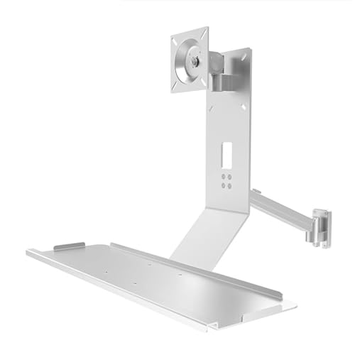Monitor and Keyboard Wall Mount, Monitor Bracket Arm, with Keyboard Tray, Computer Screen Mount (61cm) - size: 61cm