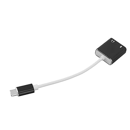 Alomejor USB C Microphone Adapter, Aluminum Alloy Type C Sound Card, 7.1 Channel Audio Output, Plug and Play, Compact 13g External USB Sound Card for Desktop Laptop Gaming