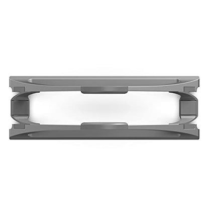 HumanCentric Vertical Laptop Stand for Desks in Space Grey, Upright Adjustable Holder to Dock Apple MacBook Stand, and Other Laptops to Organize Work & Home Office, Automatic Grip - color: Space Gray