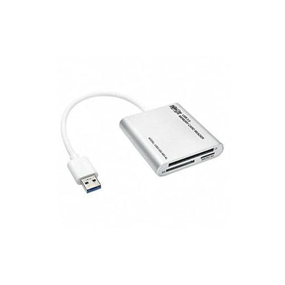 Tripp Lite USB 3.0 SuperSpeed Multi-Drive Memory Card Reader/Writer 5Gbps Aluminum Case (U352-000-MD-AL), Multi Color - style: SD/MS/CF Aluminumn