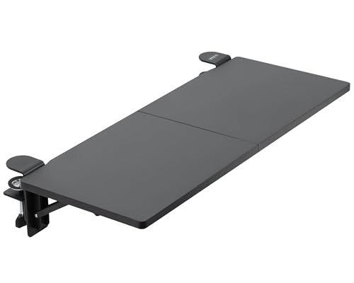 VIVO Black Clamp-on 30 x 12 in Desk Extender, DESK-EXT30 | Foldable, Wrist Support Arm Rest, Office Keyboard Tray, Side Table Extension Attachment - size: 30 x 12", style: Extender