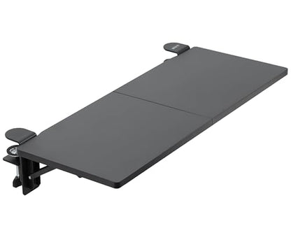 VIVO Black Clamp-on 30 x 12 in Desk Extender, DESK-EXT30 | Foldable, Wrist Support Arm Rest, Office Keyboard Tray, Side Table Extension Attachment - size: 30 x 12", style: Extender