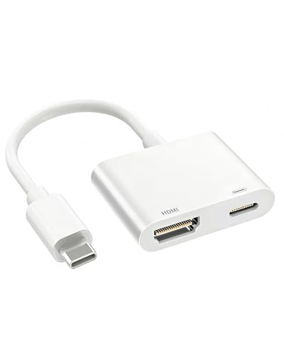 USBC to Hdmi Adapter Cable Hdmi to USB C iphone to Hdmi Adapter for Tv | 4K@60Hz100W Charging Compatible for iphone 17/16/15 Series Macbook ipad Pro to Hdtv Projector Monitor No Power Needed