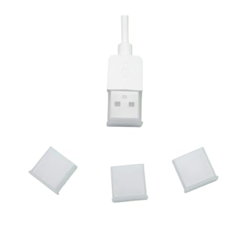 USB Cover Cap 60pcs Reusable Clear USB Cover Plug Protector for USB Male Port Computer Laptop Notebook Anti-Dust Plastic USB Stopper Caps for USB Type A