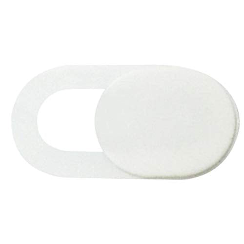 Webcam Cover, Ultra-Thin Camera Blocker Slider,Webcam Cover Slide Compatible with Laptop, Desktop, PC, Smartphone,Protect Your Privacy and Security - White - color: White (B)