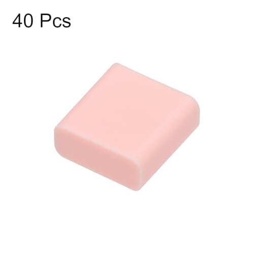 uxcell 40pcs USB Male Port Silicone Protectors Anti Dust Cap Cover Pink - color: Pink