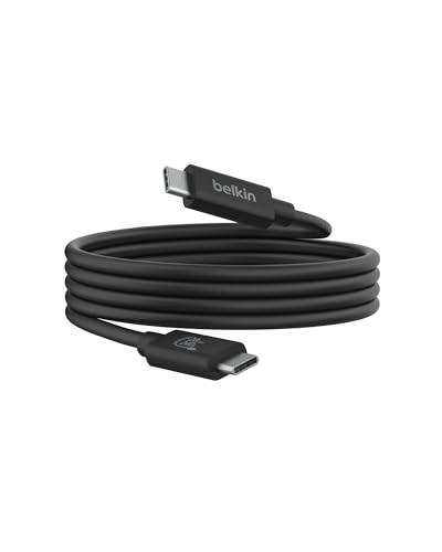 Belkin USB4 Cable, 240W, 20Gbps, 1.2M | USB-C to USB-C fast charging and data transfer, compatible with MacBook, laptop, and Windows PC - style: 4 ft