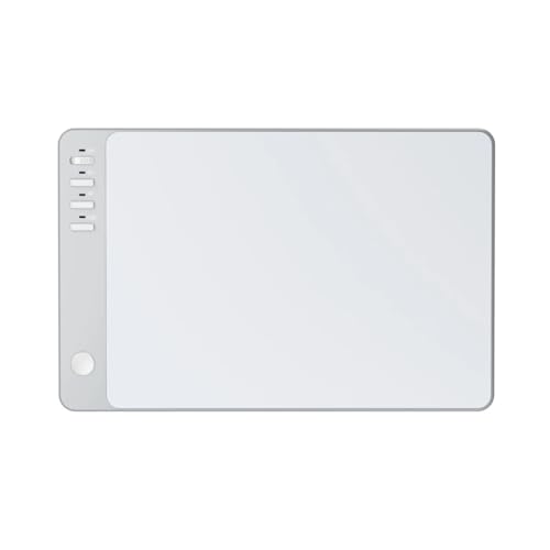 Wireless Trackpad, Tempered Glass Surface with Multi-Touch, Rechargeable Slim USB Windows Touchpad with High Precision Navigation for Windows8/ 10/11 Desktop/Laptop/Notebook Computer PC - color: White