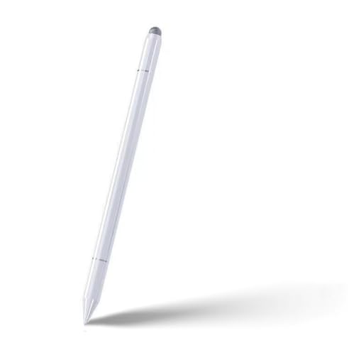 3 in 1 Stylus Pens for Touch Screens, High Sensitivity & Precision Capacitive Stylus for Apple iPad iPhone Tablets Samsung Galaxy All Universal Touchscreen Devices (White)