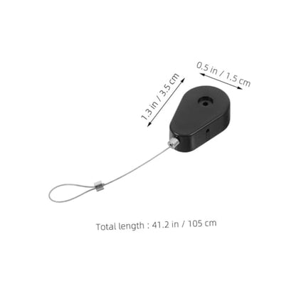 Tofficu Retractable Security Cable Lock Laptop Cable Lock Theft Wire Case Wire Holders Commodity Theft Case