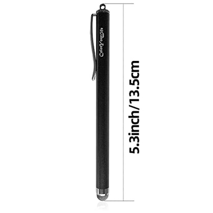 3-Pack 5.3'' Micro-Knit Mesh Tip Capacitive Stylus Pens for Touch Screens with Replaceable Fiber Tips, Universal Stylus Pens and Cleaning Cloth (Matt Black, Gun Grey, Matt Pink) - color: Matt Black, Gun Grey, Matt Pink