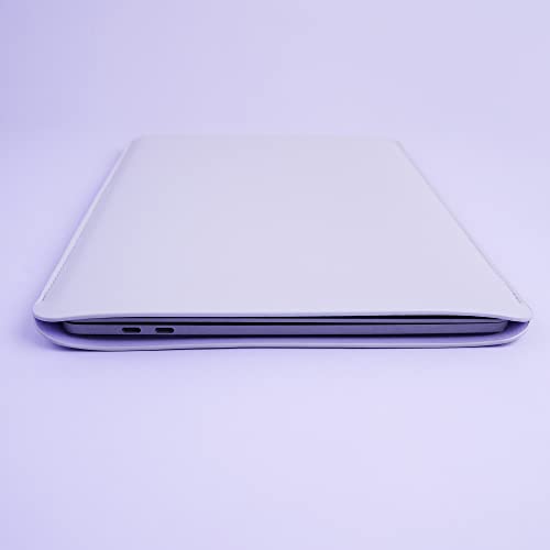 Laptop Sleeve 15 Inch Compatible with MacBook Pro 16 A2991 M3 A2780 A2485 A2141 MacBook Pro Retina 15 Color Light Purple - color: Light Purple, size: 15-16 Inch
