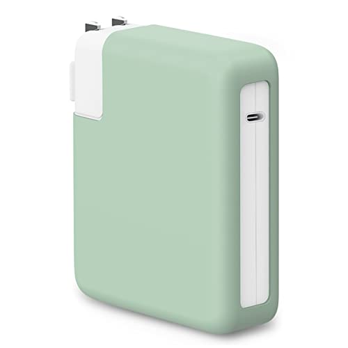 140W Charger Protective Cover for MacBook Pro 16 inch 2026 2024-2021 M5 A3428 A3429 M4 A3403 A3186 M3 A2991 M2 A2780 M1 A2485, Ultra-Thin Soft Silicone 140W Power Adapter Sleeve Case, Green - color: Green