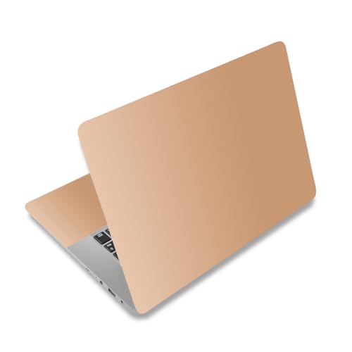 Gradient Milk Tea Brown 12 12.1 13 13.3 14 15 15.4 15.6 in Skin Laptop Sticker Decal, Netbook Skins for Notebook PC, Universal Vinyl Laptop Decor Cover for Women Girl, Waterproof Art Protector - color: Gradient Milk Tea Brown
