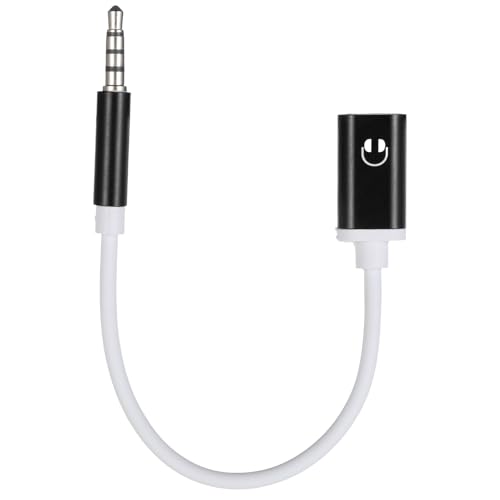 USB C Female to 3.5mm Male, USB C Female to Aux Male Audio Adapter Cable Headphone Jack Adapter Type C to Aux Cable Cord Compatible with Smartphones, Tablets, Laptops, MP3 Players Black