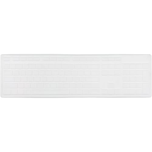 Keyboard Cover for Dell KM636 KB216 KB216t/d/p Keyboard, Dell Optiplex 3050 3240 5250 5460 7450 7050, Inspiron Desktop 3475 3477 3670 5400 5490 7700 7790, Transparent - color: Transparent