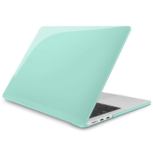 Teryeefi MacBook Air 13.6 Inch Case 2022 2023 20242025 Model: A3240/A3113/A2681 with M4 M3 M2 Chip, Laptop Hard Shell Cover with Keyboard Cover & USB 3.0 Adapter, Crystal Green - color: Crystal Green