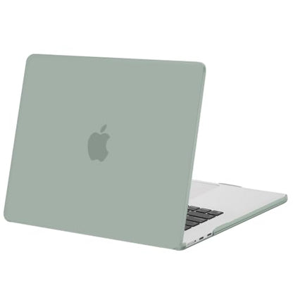 MOSISO Compatible with MacBook Air 15 inch Case M5 M4 M3 M2 2026 2025-2023 | Model A3448 A3241 A3114 A2941, Scratch-Resistant Ultra-Thin Protective Hard Shell Case Cover, Antique Green - color: Antique Green