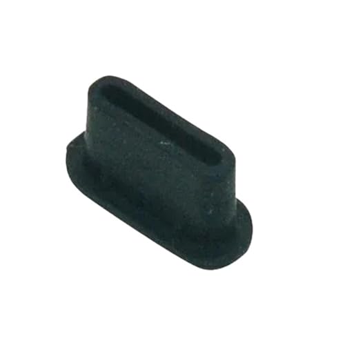 USB Cover Cap 100pcs Type-C Silicone Dust Plugs - USB Charging Port Protector Cover for Phones - Anti-Dust Cap(Black) - color: Black