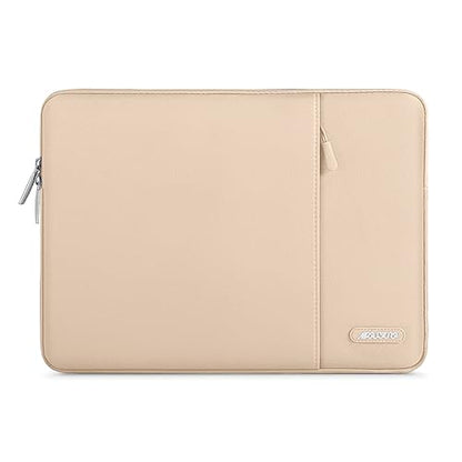 MOSISO Laptop Case 13 inch, Laptop Sleeve Bag with Pocket | Compatible with MacBook Neo A3404 2026/Air/Pro 13 M5/M4/M3/M2/M1 2026-2016, Polyester Vertical Computer Bag, Apricot - color: Apricot, size: 13 inch