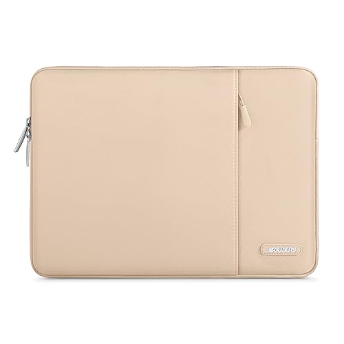 MOSISO Laptop Case 13 inch, Laptop Sleeve Compatible with MacBook Neo/Air/Pro 13 inch with A18/M5/M4/M3/M2/M1 Chip 2026-2016, Polyester Vertical Computer Sleeve Bag with Pocket, Apricot - color: Apricot, size: 13 inch