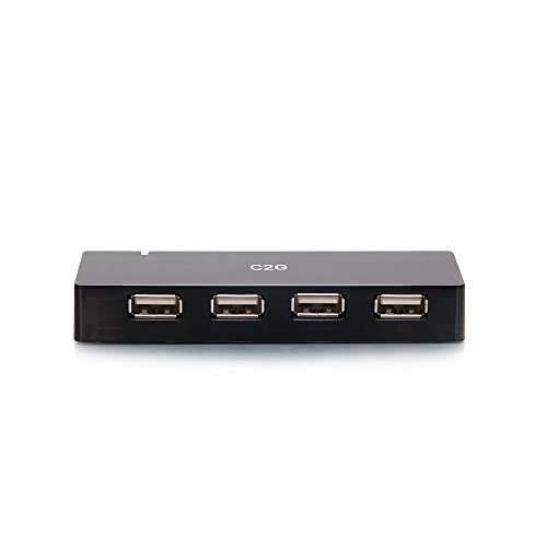 4-Port USB-A Hub with 5V 2A Power Supply