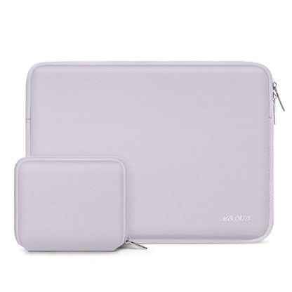 MOSISO Laptop Case 13.3 inch, 13-13.3 inch Laptop Sleeve with Small Case | Compatible with MacBook Air/Pro 13/Pro 14 M5 M4 M3 M2 M1, HP Dell ASUS Lenovo, Neoprene Computer Sleeve Bag, Dusty Lilac - color: Dusty Lilac, size: 13.3 inch