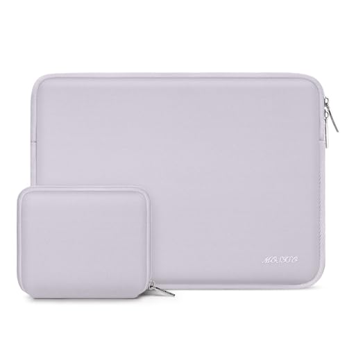 MOSISO Laptop Case 13.3 inch, 13-13.3 inch Laptop Sleeve with Small Case | Compatible with MacBook Air/Pro 13/Pro 14 M5 M4 M3 M2 M1, HP Dell ASUS Lenovo, Neoprene Computer Sleeve Bag, Dusty Lilac - color: Dusty Lilac, size: 13.3 inch