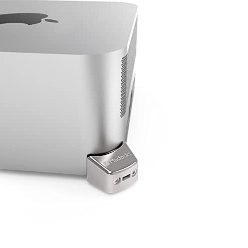 Compulocks Mac Studio Ledge Lock Adapter with Combination Cable Lock - Secure Your Mac Studio with Durable Silver Locking Solution - Perfect for Home & Office Use - style: Combination Cable Lock