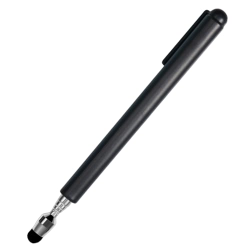 Universal Telescopic Stylus Pen for Touch Screens,Retractable Pointer Stick & Stylus with Special Flocking Tip,Extendable High Precision & Soft, Stylus Pen for Touch Screens (Black) - color: Black