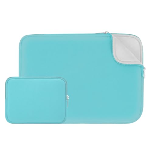 RAINYEAR 13.3 Inch Laptop Sleeve Carrying Case with Accessories Pouch, Blue | Protective Soft Fluffy Lining Portable Carrying Bag for 13.3 Inch Computer Chromebook 14 inch MacBook Pro/Max M1 M2 M3 M4 M5 - color: Blue(upgraded Version), size: 13"-13.3"