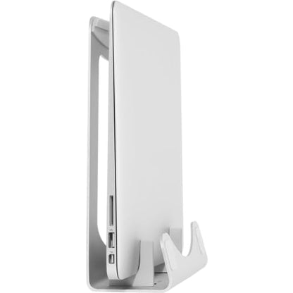 StarTech Laptop Stand, Aluminum, Silver, Angled Notebook Holder | 2-in-1 Laptop Riser Stand or Vertical Stand, Ideal for Ultrabooks & MacBook Pro/Air, LTSTND2IN1