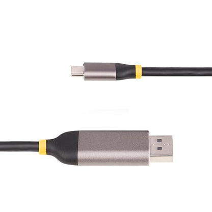 StarTech 10ft USB-C to DP 1.4 Cable, 8K 60Hz, HDR10 (142-USBC-DP-8K-10F) | 4K 144Hz, Active DP Converter, DSC, HBR3, 32.4Gbps, USB4 & Thunderbolt 3/4 Compatible, 3m, Latching DP
