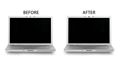 Covered Quick Stickers for Webcam Privacy and LED Light Blockers | 72 Vinyl Stickers | Matte Black | Low Tack and Easy to Remove | 3 Sizes