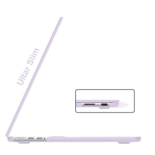 B BELK Compatible with MacBook Pro 14 inch Case 2026-2021 M5 M4 M3 M2 M1 A3427 A3426 A3434 A3112 A3185 A3401 A2918 A2992 A2779 A2442, Plastic Hard Shell Case+Keyboard Cover+Screen Protector, Purple - color: Clear Purple