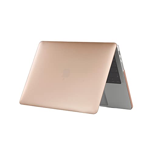Se7enline Compatible with 2021/2022/2023/2024 MacBook Pro 16 inch Case Hard Shell Laptop Cover for 16-inch MacBook Pro Model A2485 A2780 A2991 A3403 M4 M3 M2 M1&Keyboard Skin,Gold | 2 in 1 Matte Hard Shell Laptop Case with Keyboard Cover Anti-Scratch Heat